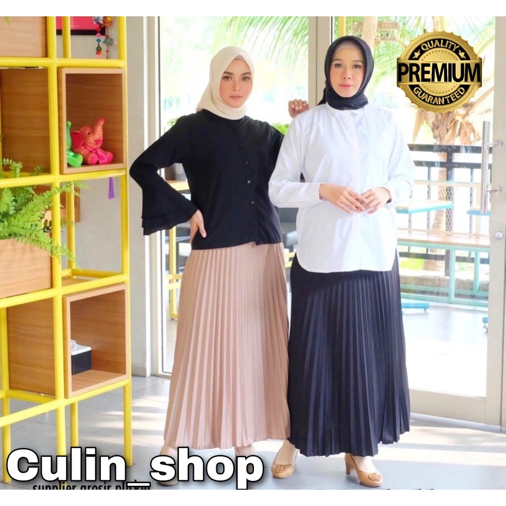 ROK PLISKET POLOS PREMIUM HYGET MAYUNG MUSLIMAH