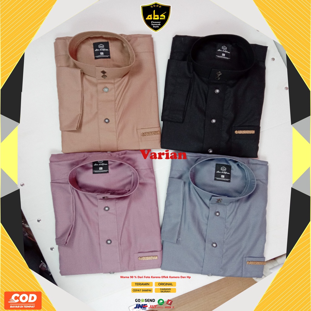 Gamis Jubah Al Haramain Abu Sulthan Pria Warna Polos Dewasa