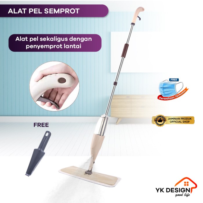 Pel Lantai YK DESIGN YK 106 SPRAY MOP semprot Hemat Hemat Air Kekinian Otomatis Mop Awet Model Terba