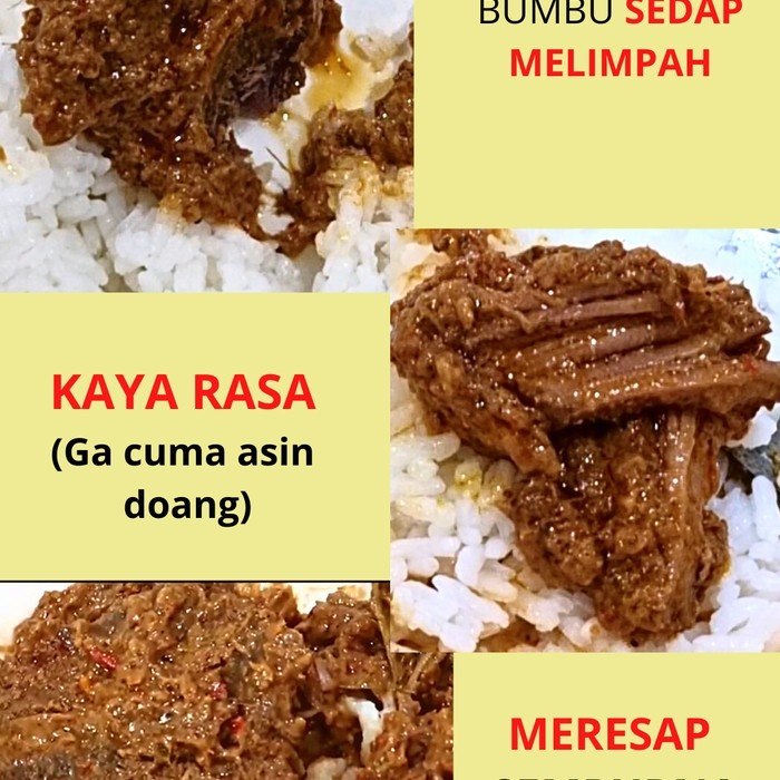 

Rendang Sapi Premium Damara 200 Gr Rendang Daging Sapi Rendang Basah