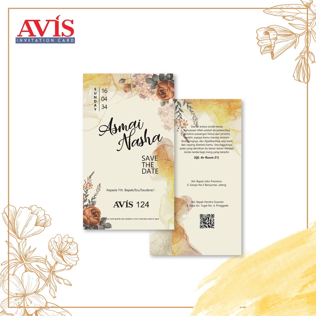 

Kertas Blangko Undangan Avis 124 Murah