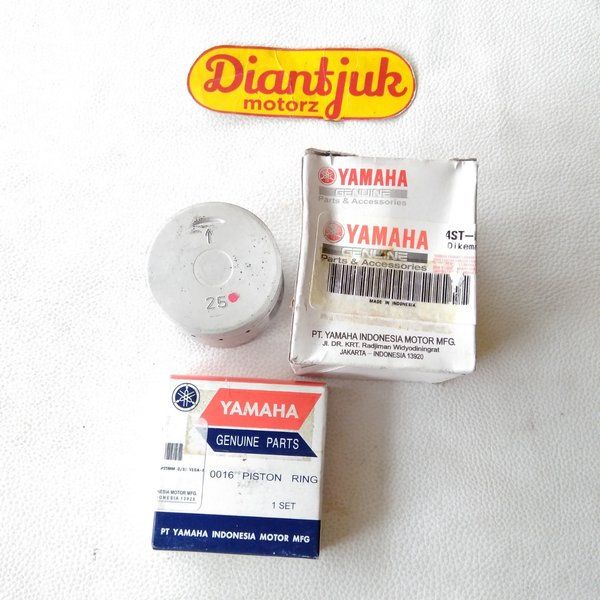 Piston Kit Piston Seher Dan Ring Seher Piston Oversize Os 25 Yamaha Crypton Vega Lama Vega R Lama Ju