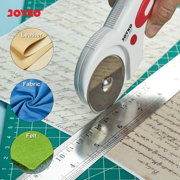 

Best Seller Joyko Rotary Cutter Cuter Putar Cur-507 Pemotong Kertas Kain + Refill