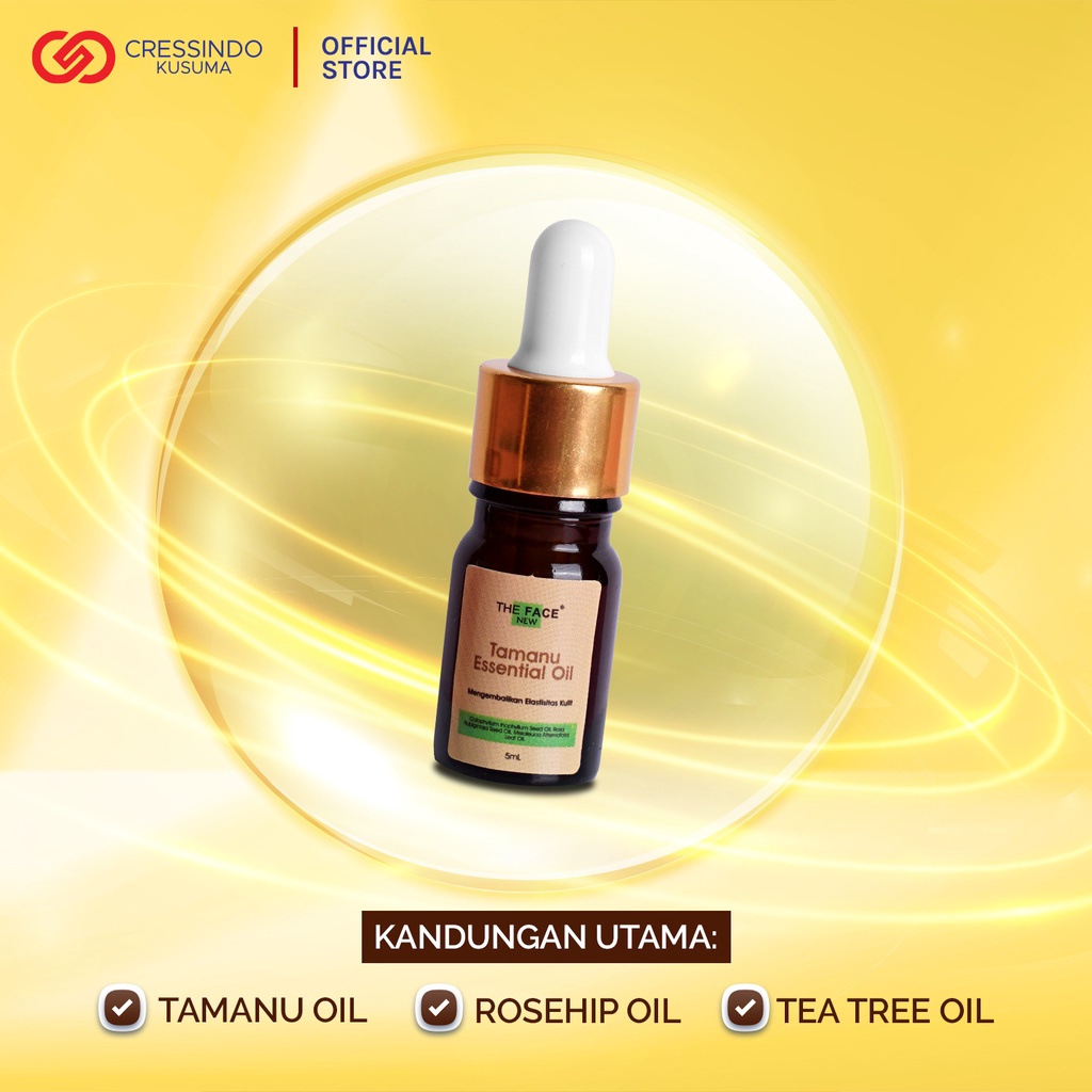 THE FACE Tamanu Essential Oil 5ml - Mengembalikan Elastisitas Kulit