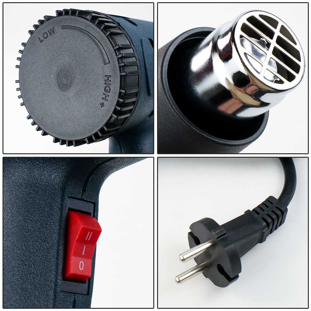 ZHCY Electric Hot Air Gun Dryer Heat Solder 2000W untuk melepaskan stiker SKOTLET yang menempel di dinding rumah Anda, membengkokan besi, hingga melepas cat dinding