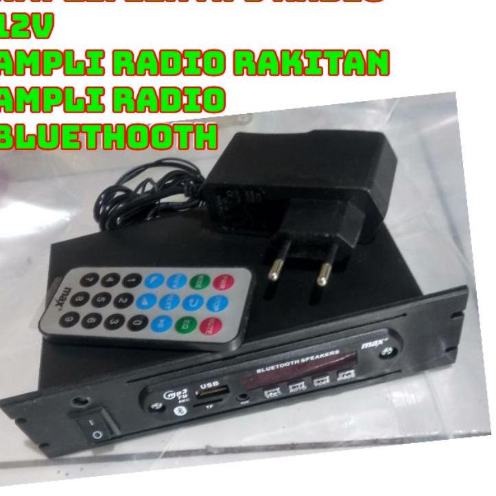 ☉ RAKITAN MP3 RADIO PLAYER Bluetooth 5.0 Player + Adaptor 12V MP3 Player Bluetooth USB MMC RADIO ➻