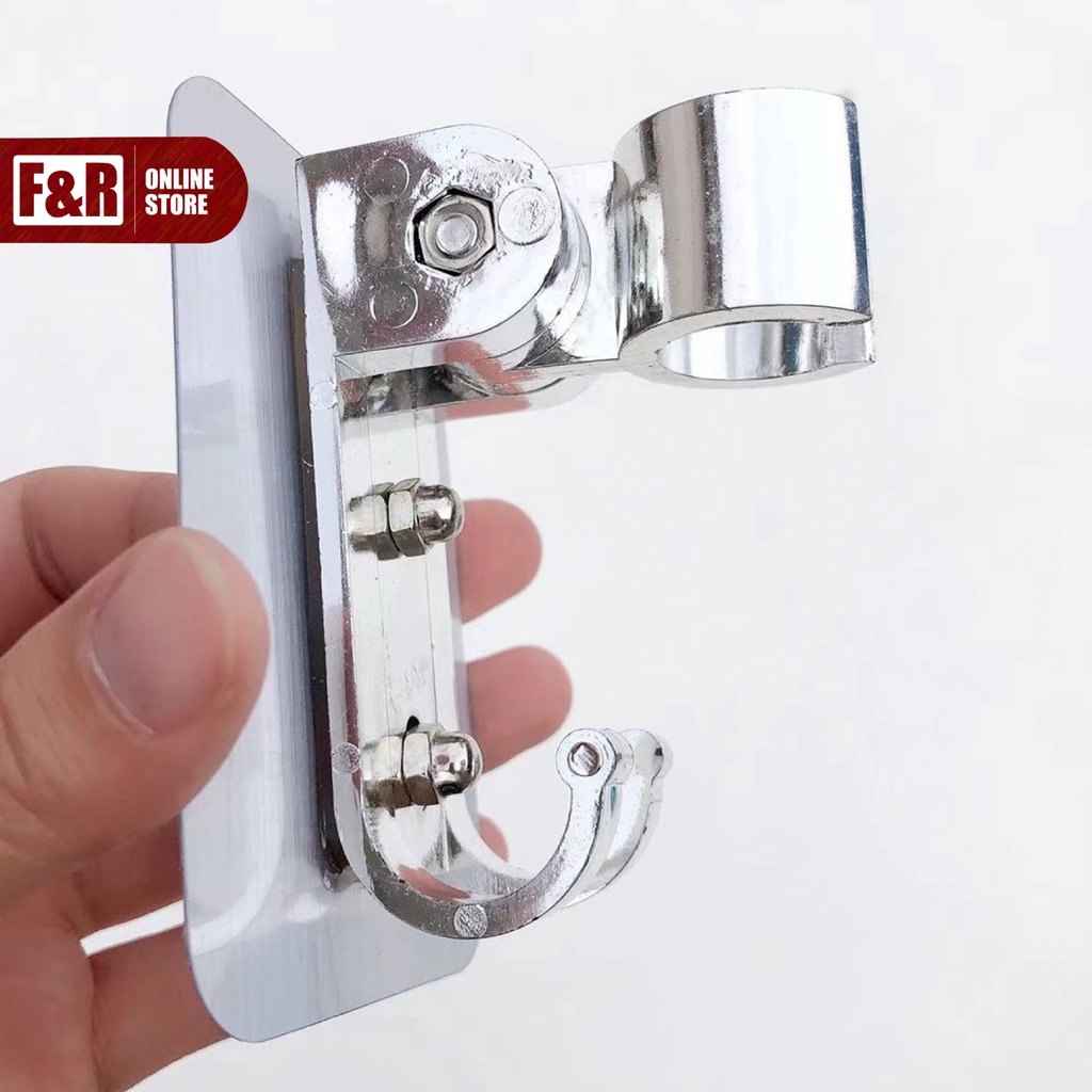 Gantungan Shower Tempel Kamar Mandi Holder Kepala Shower Stainless Cantolan Shower Adjust Tiang Penyangga Kepala Shower Bidet