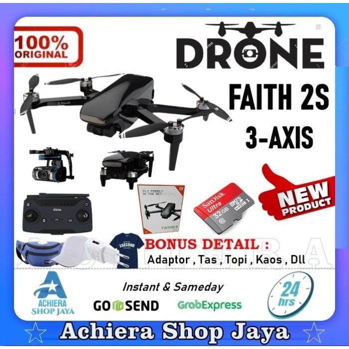 Rc Drone Fly Freely CFLY FAITH 2S 3-AXIS GIMBAL CAMERA SONY 4K UltraHD