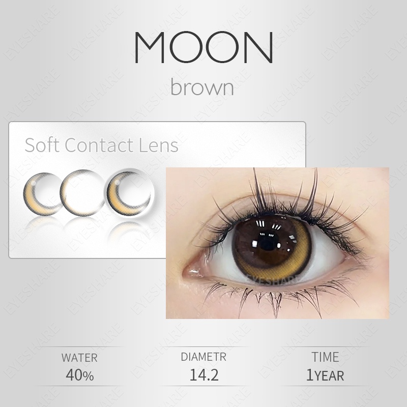 softlens seri bulan moon brown normal cosplay saylor moon mata wanita korea anime softlens import