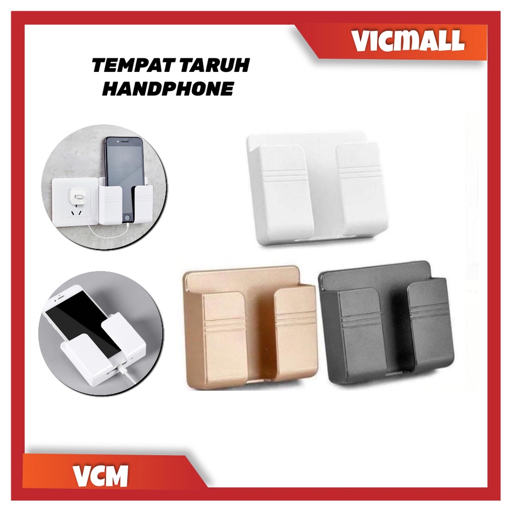 (VCM) Tempat Taruh Handphone/ Tempat Hp Tempel Dinding Multifungsi Termurah