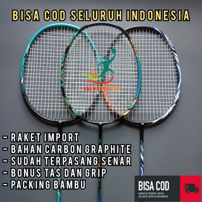 PROMO RAKET BADMINTON IMFOR BAGUS (SUDAH TERPASANG SENAR)