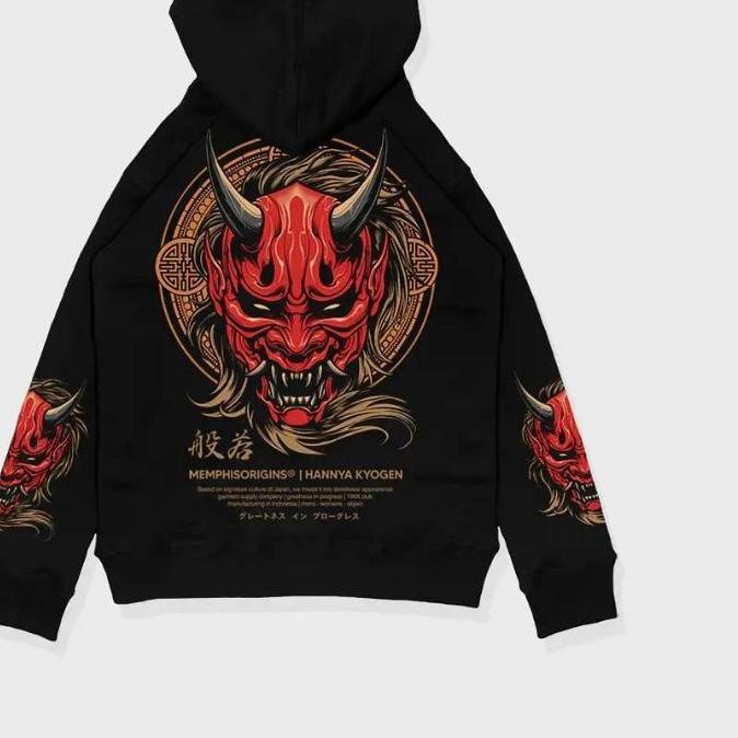 ✤ HOODIE MEMPHIS ORIGINS HANNYA KYOGEN / SWEATER MEMPHIS / HOODIE JAPANESE ◘
