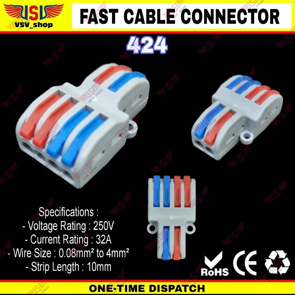 Terminal Konektor Kabel Sambung Cabang Quick Cable Connector wago SPL