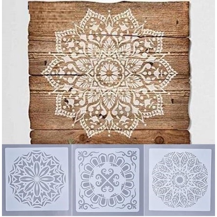 

Terlaris Plastic Stencil - Stensil Dekorasi Motif_Mandala15