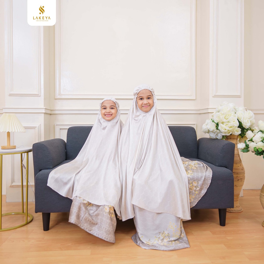 MUKENA LAKEYA KIDS SARADA SERIES COCOA ALLSIZE