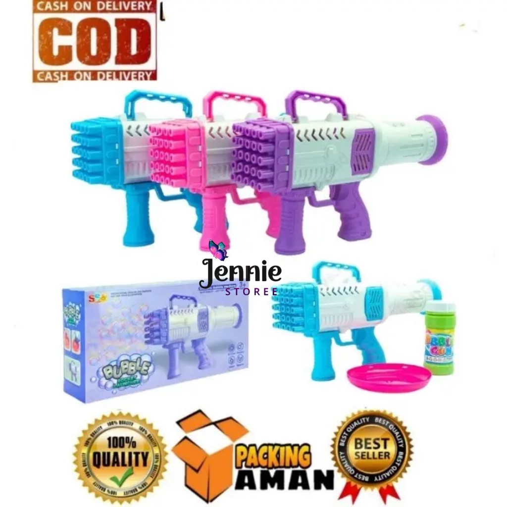 ( Jenniestoree ) Bazoka Bubble Mainan Bubble Gun Jumbo / Mainan Pistol Bubble Jumbo 25 Lubang