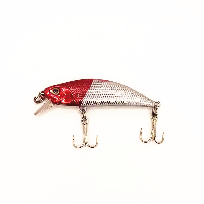 1 Pcs Baru Ikan Kecil Memancing Umpan 5 cm 5g Tenggelam Crankbaits Hooks Ikan Kecil Bass Umpan Engkol Wobbler Ikan Kecil Bass Tackle