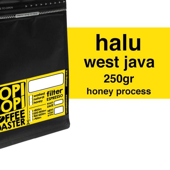 

♢ Kopi Arabika Halu Banana Honey 250 gram 250gr 250g ☼