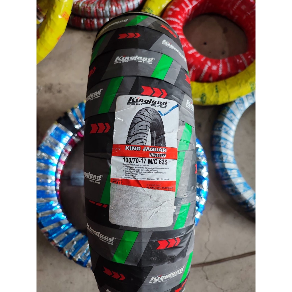 BAN LUAR KINGLAND 130/70-17 KING JAGUAR TUBELESS BAN KUALITAS SNI