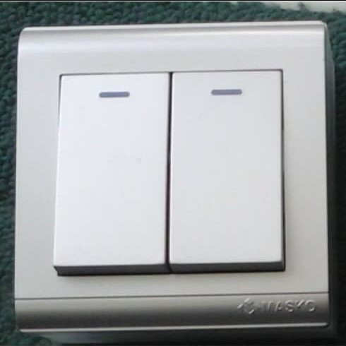Masko Krista SILVER Saklar Double Seri Ganda K-SV212