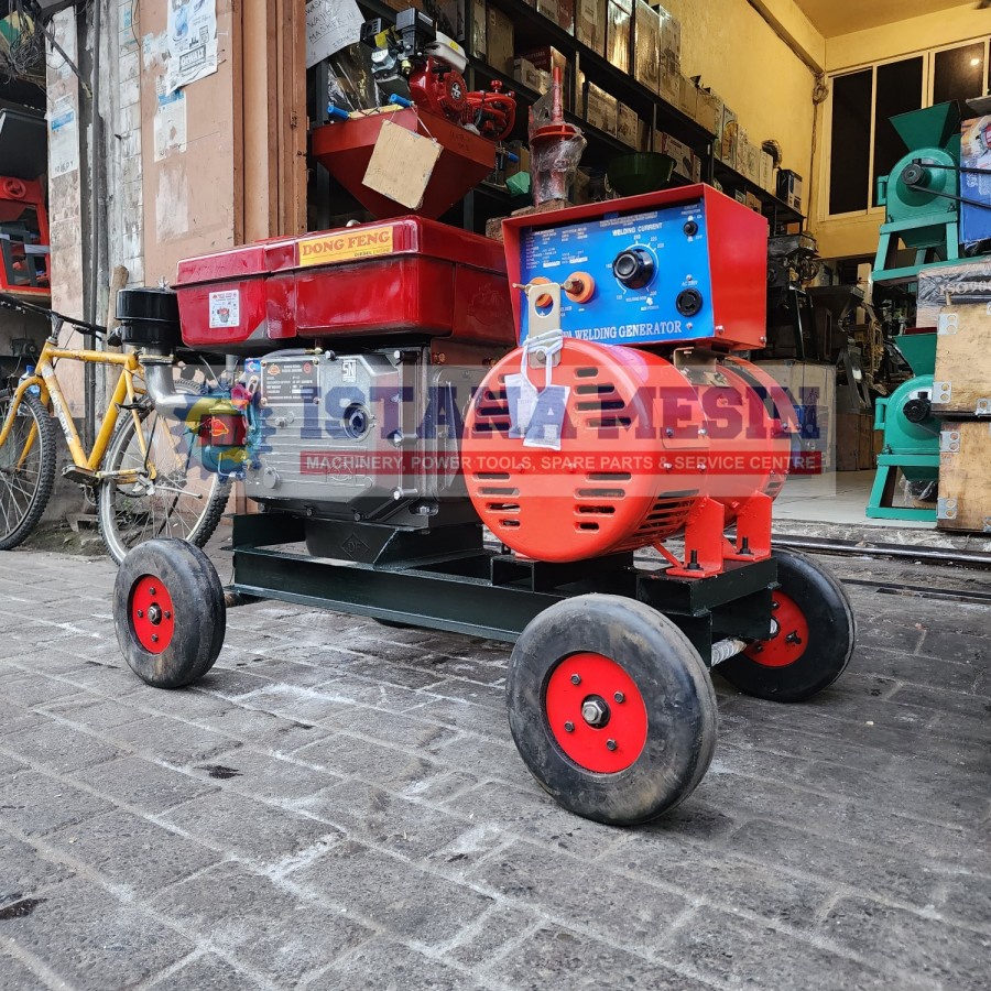 MESIN LAS SOLAR WELDER GENERATOR SHINDAIWA 300A COMPLETE MESIN DIESEL