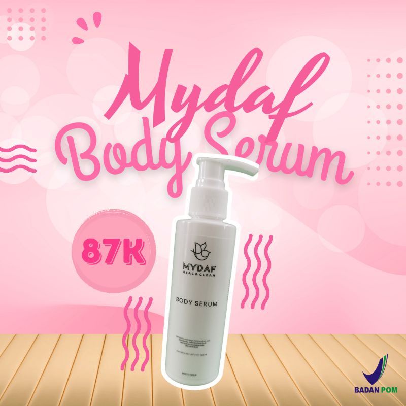 Mydaf Body Serum Whitening BPOM Lotion Collagen