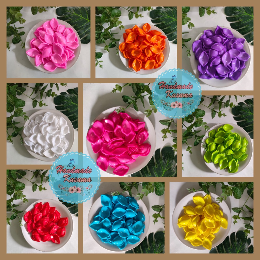 MOTE MELAMIN AKRILIK MANIK - MANIK KELOPAK MAWAR 298