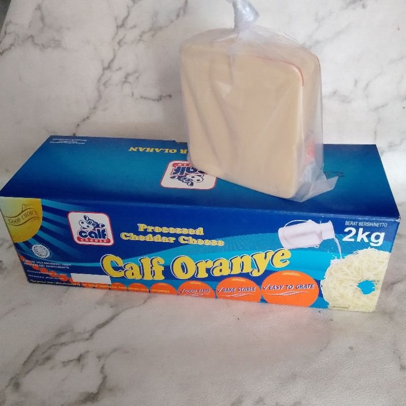 

KEJU CALF ORANGE CHEDDAR CHEESE POTONGAN -/+ 165 GR