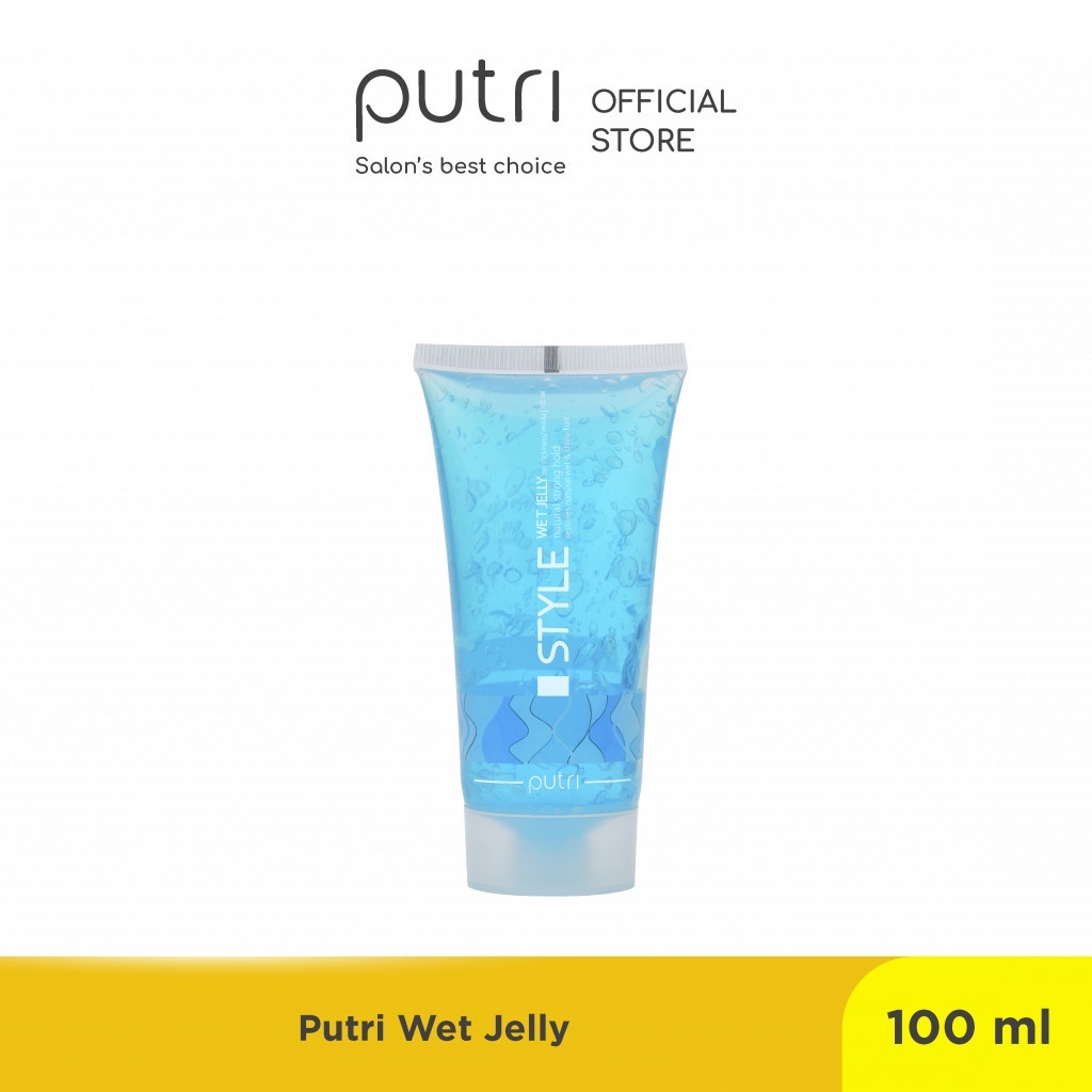 PUTRI Wet Look Wet Jelly 100 ML - Menjaga Tatanan Rambut Tahan Lebih Lama