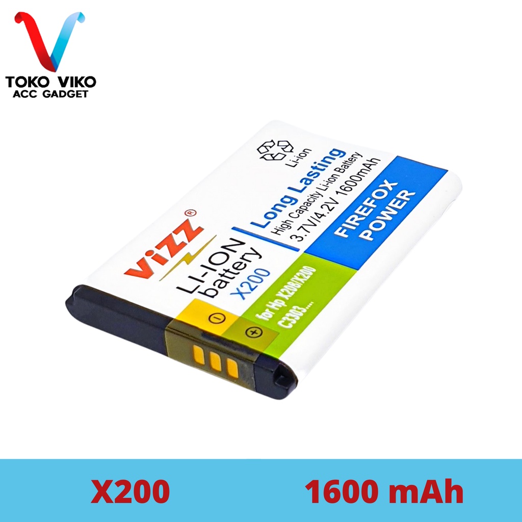 Vizz Samsung X200 / X208 / C3303 / E1272 / E1195 / E3210 / GALAXY CHAMP Baterai Batre Original