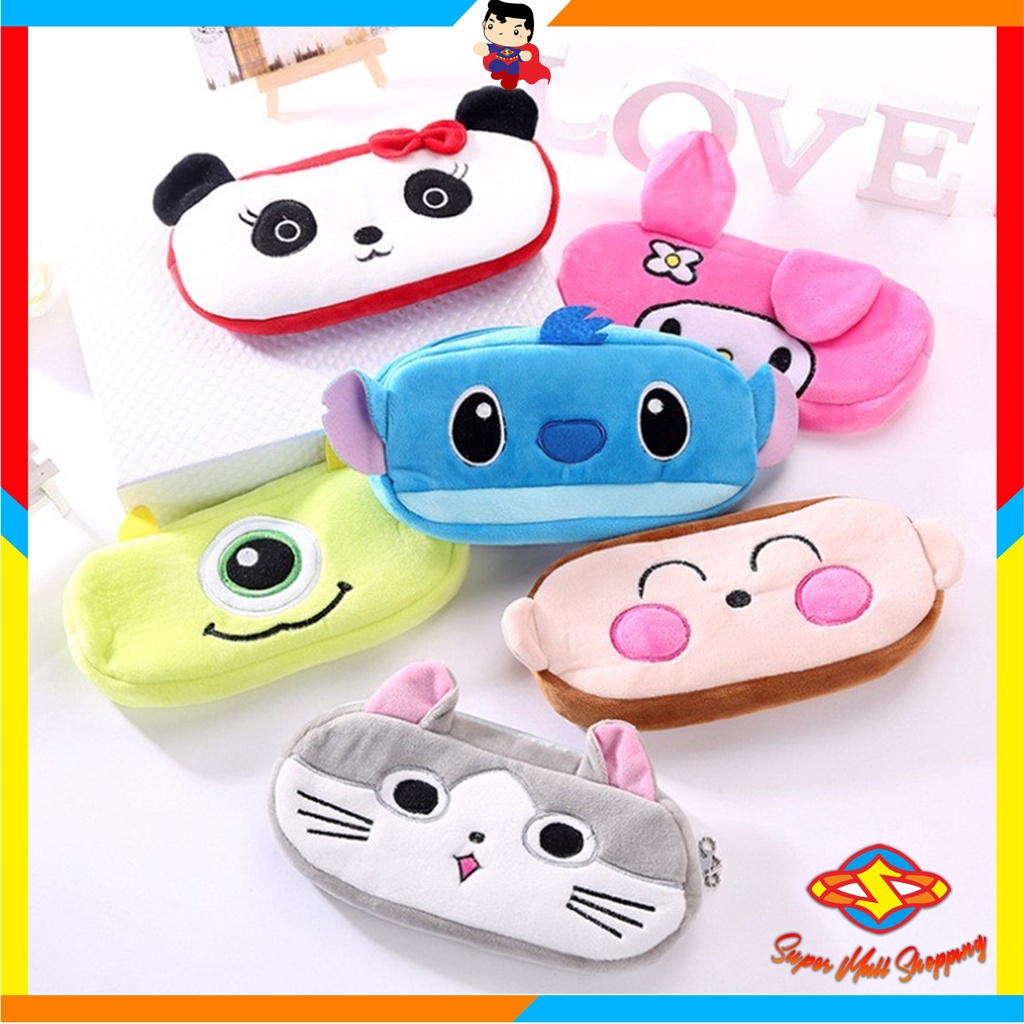 

SMS Pouch Aksesoris Kosmetik Karakter Lucu tempat pensil karakter kotak pensil