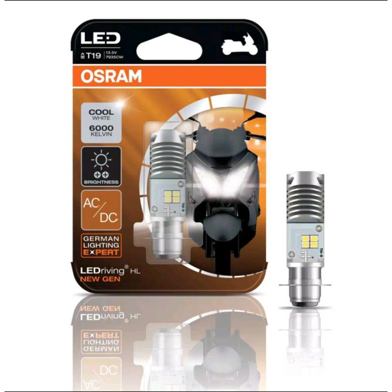 LAMPU MOTOR BOHLAM LED OSRAM H6 12V K1 WHITE METIC BEBEK