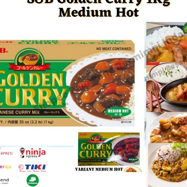 

❄ S&B Golden Curry 1Kg Medium Hot | Kari Blok | Kari Jepang ♀