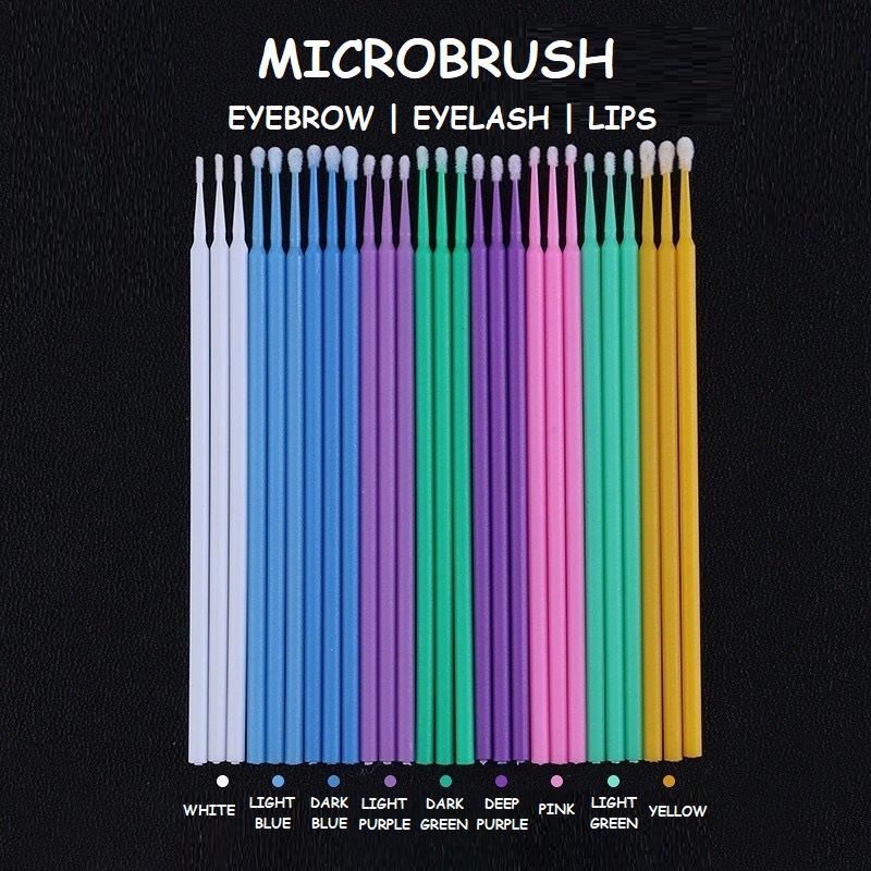 MICROBRUSH Eyelash Extention Bulu Mata Palsu LIP CORRECTOR EYELASHES EXTENSION BULUMATA MICROBUD MICROBLADING SULAM DENTAL MICROBUDS LASH OPPAFUN