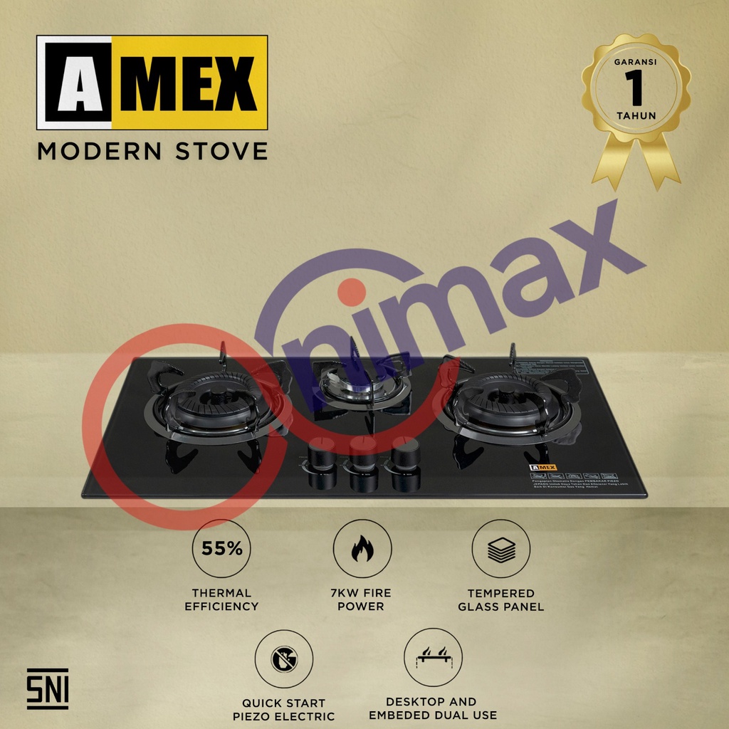 Kompor 3 tungku Amex
