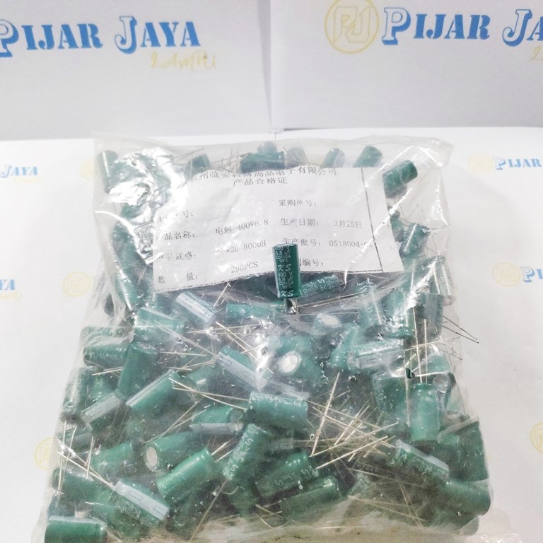 Elko Elco 6,8uf 6.8 uf 400v Kapasitor Untuk PCB Lampu LHE