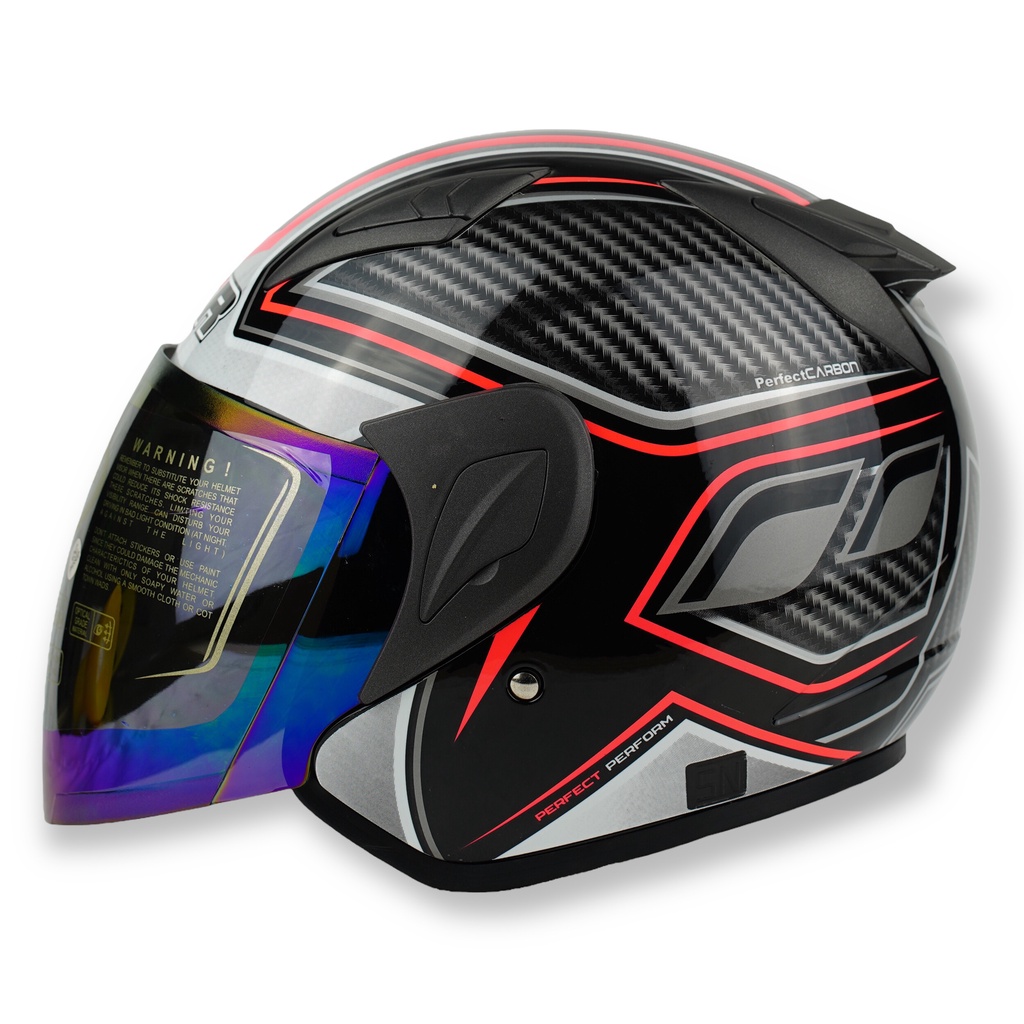 MSR Helm Dewasa Javelin - Perfect Carbon - Open Face