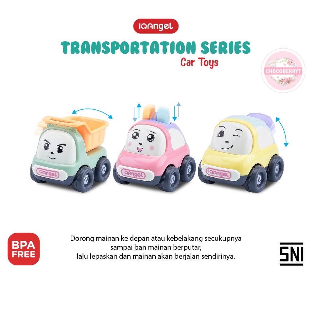 IQAngel Car Toys IQ920B/ Mainan Mobil / Mainan Motorik Anak / Mobil Mainan Anak / Mainan Edukasi Bayi
