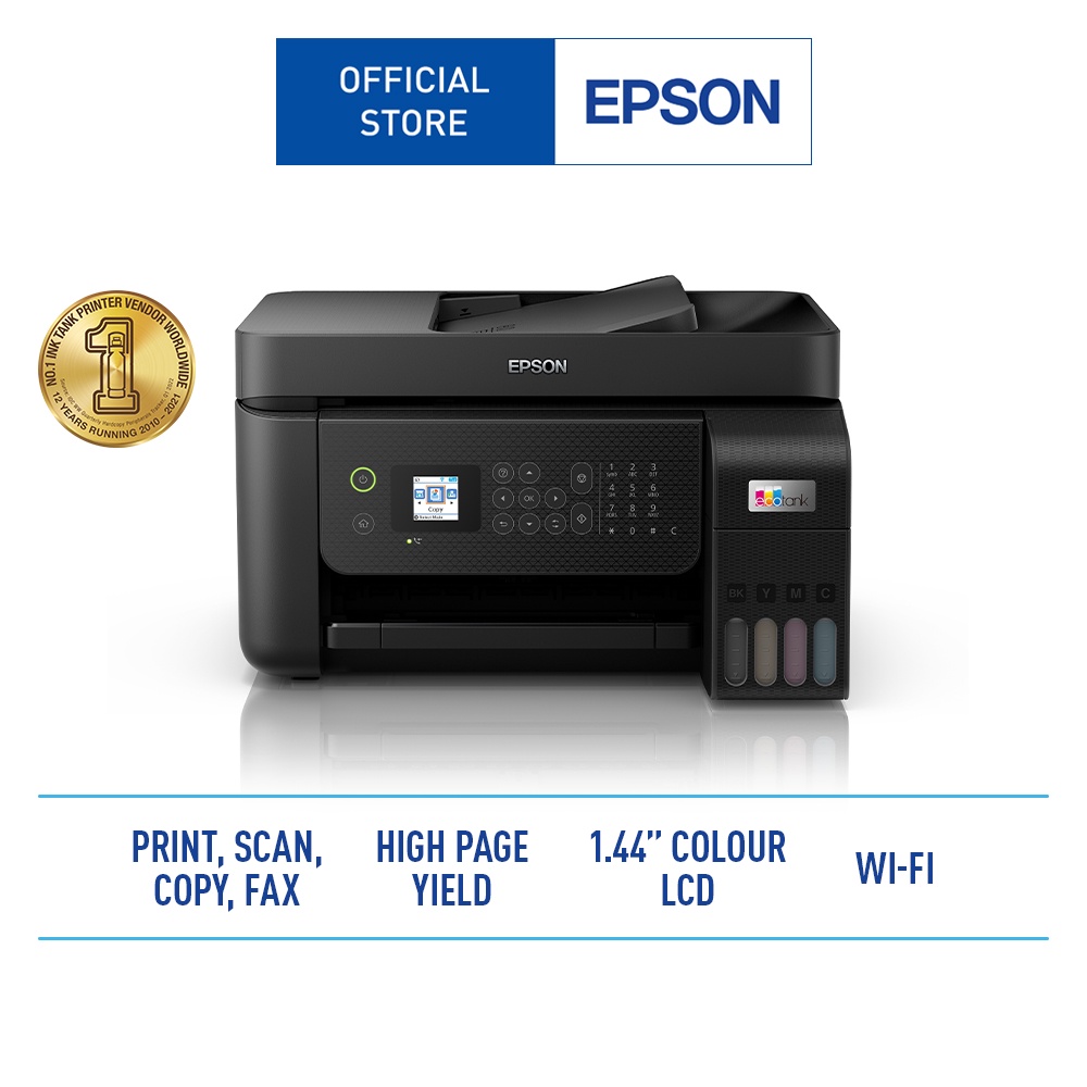 Epson Printer L5290 / Pengganti L5190 Multifungsi (Print, Scan, Copy, Fax) Wireless With ADF