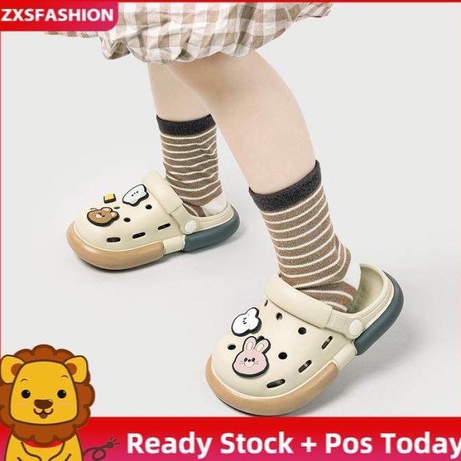 Crocs Anak Bahan EVA Sol Ekstra Tebal Desain Unisex Anti Slip