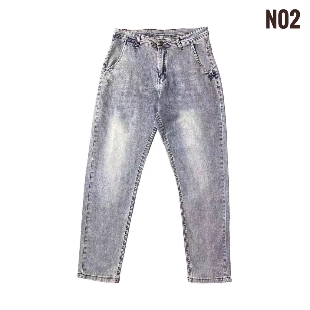 F·MIGA celana denim jeans panjang  pria   standar