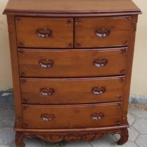 RAY nakas ukir laci lima jati