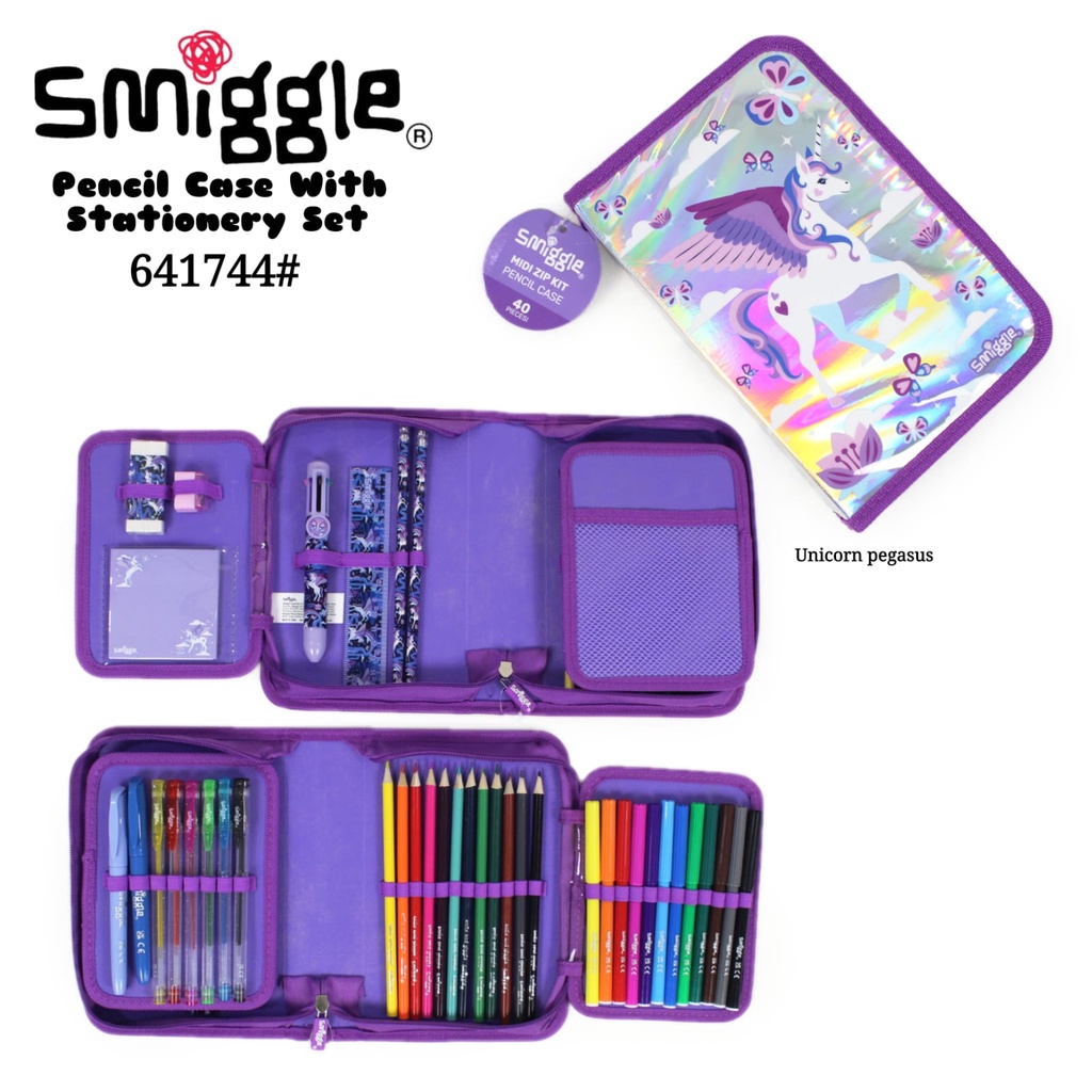 Smiggle Midi Zip Kt Stationery Gift set