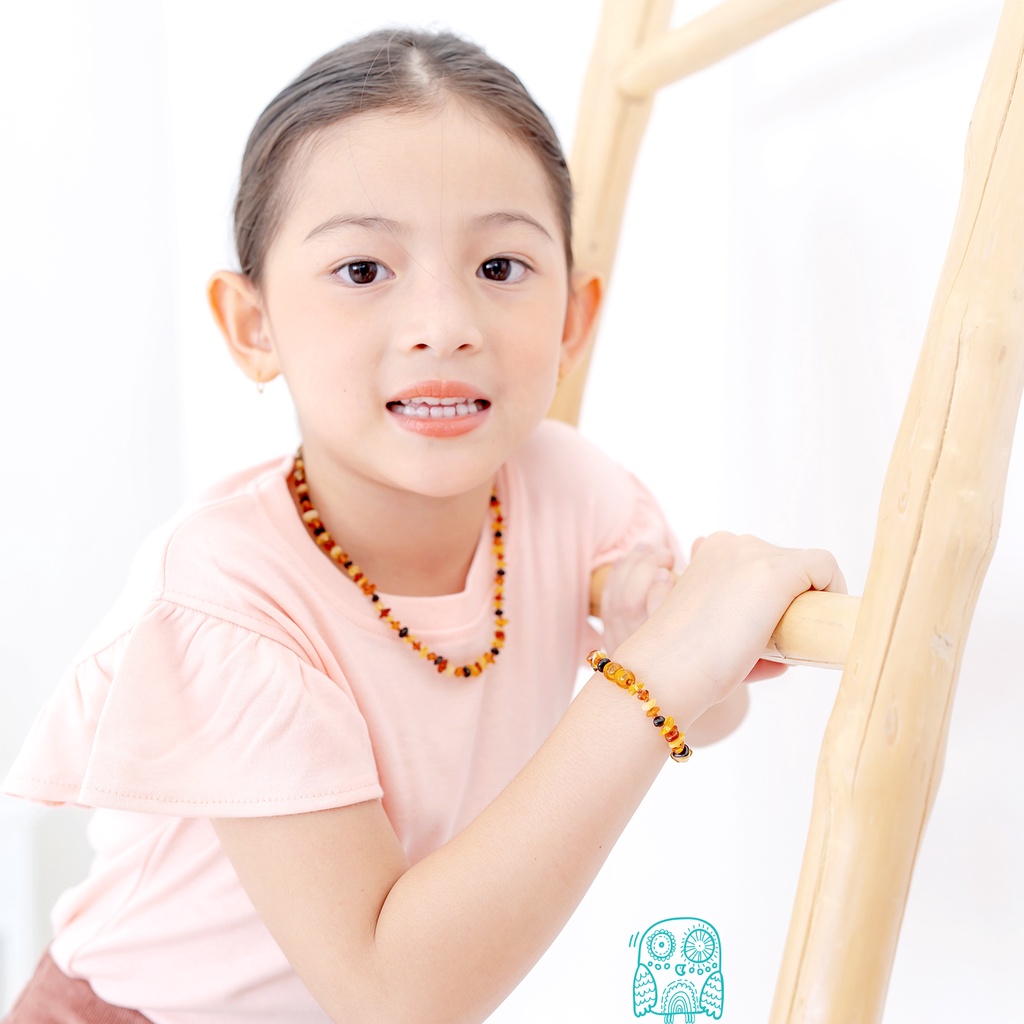 Kalung amber untuk Junior by Carlis Baby. Multicolour CH1 /CH2