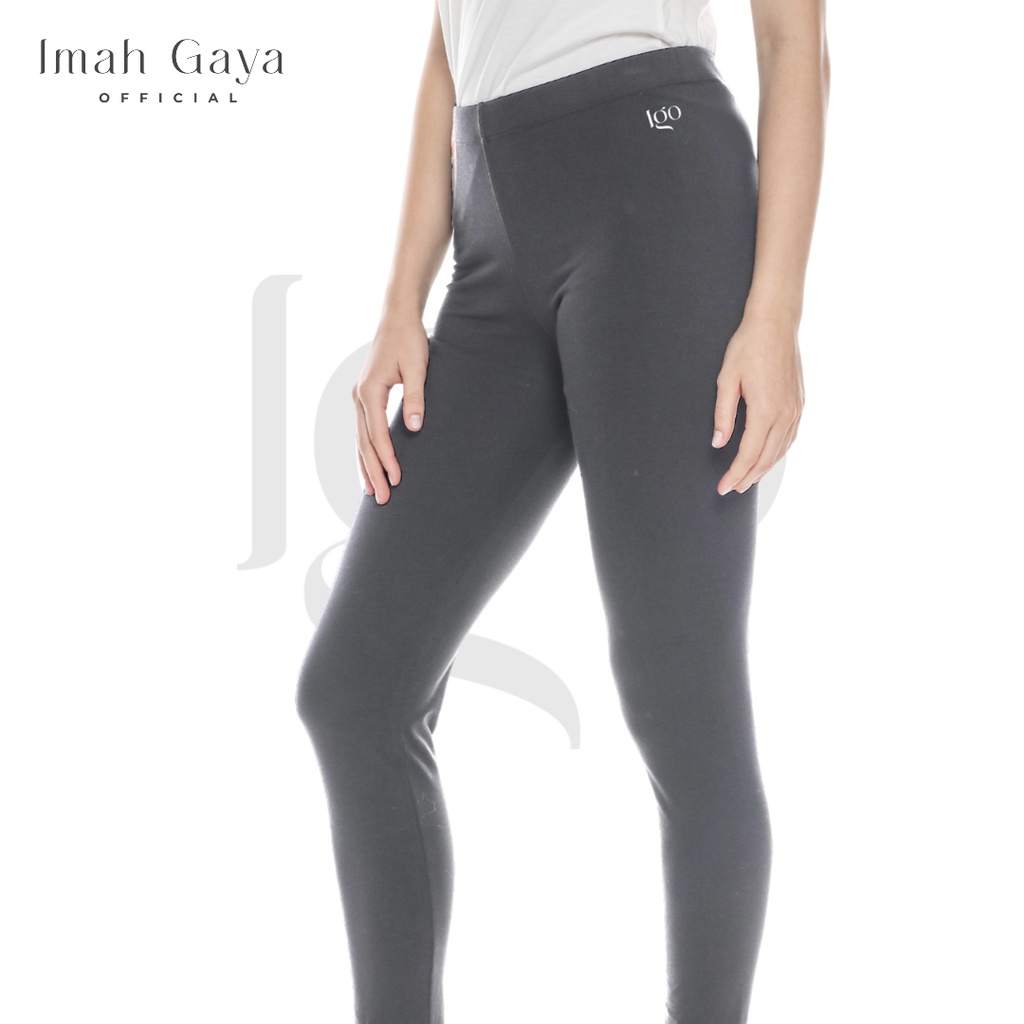 Imah Gaya Celana Legging Panjang Wanita Dewasa Standar Polos Soft Rayon Premium