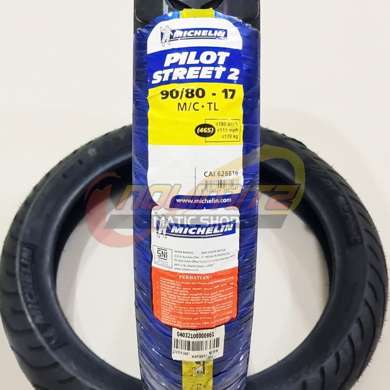 Ban Motor Michelin Pilot Street 2 90/80 - 17 Tubeless