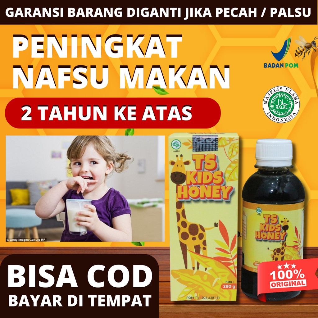 TS Kids Vitamin Untuk Penambah Nafsu Makan Anak Paling Bagus, Penggemuk BPOM, Madu Anak Alami Usia / Umur 2 Tahun