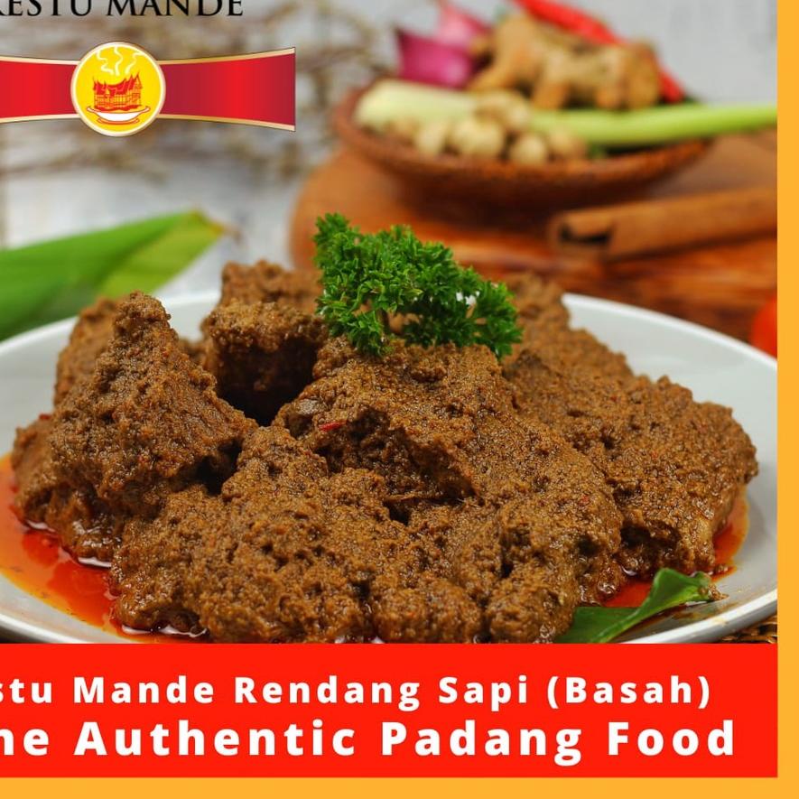 

► Restu Mande [Terbaru] Rendang Sapi (Basah) Pedas 300gr ➩