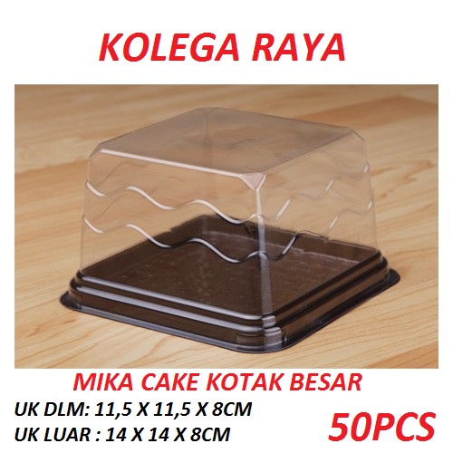 Mika kue Tart mini kotak BESAR isi 25pcs