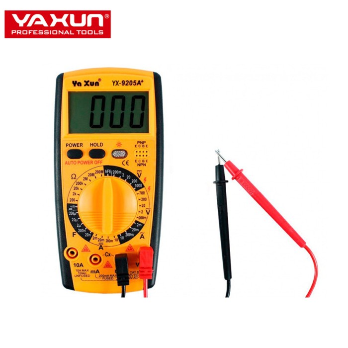 Original YAXUN YX-9205A+ Multimeter Digital Resettable Full Protection